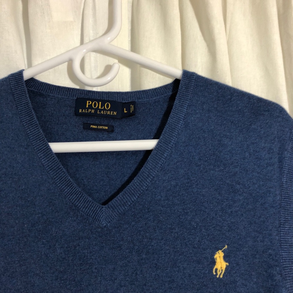 Polo by Ralph Lauren Blue Sweater Vest - Picture 5 of 8